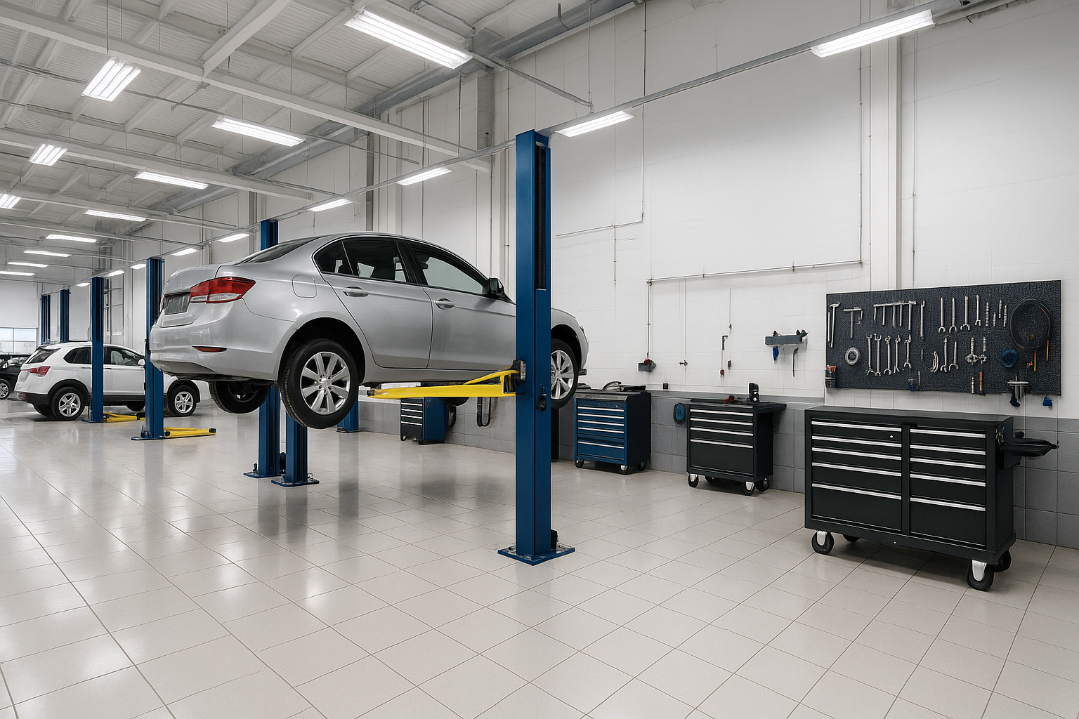 Moderne KFZ-Werkstatt